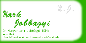 mark jobbagyi business card